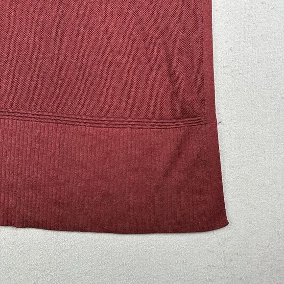 Lululemon Call Me Cozy Wrap Women’s OS Red Cotton Yak Blend Full‎ Zip Sweater - Picture 14 of 16